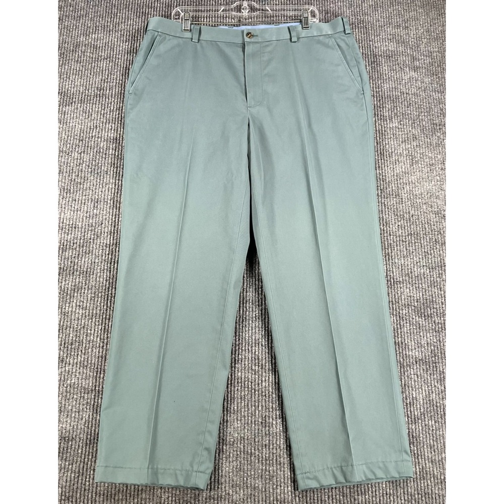 Brooks Brothers Pants Mens Size 37x30 Green Chino Clark Advantage Dress Casual